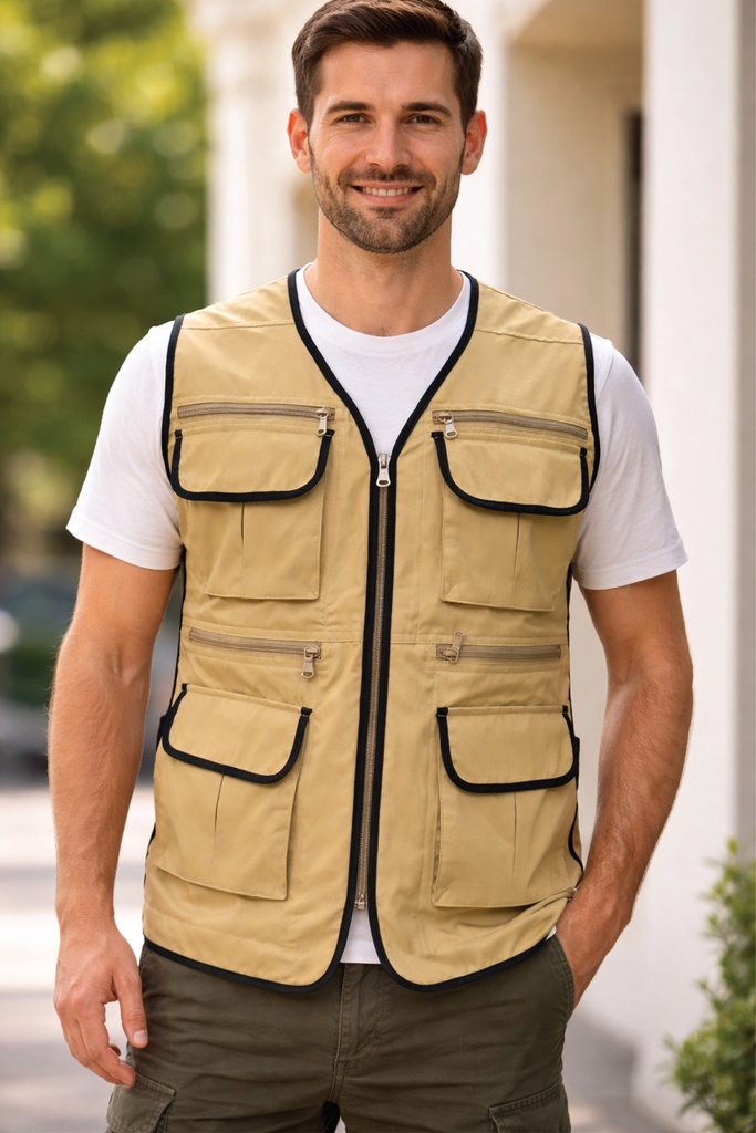 [AO-GILE-4-TUI-TRUOC] Áo Gile 4 Túi Trước