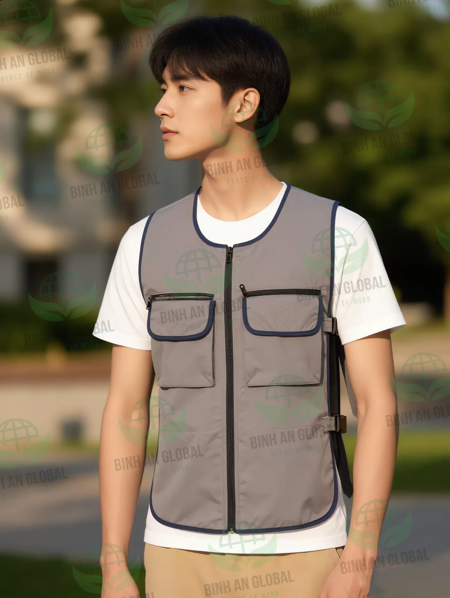 Áo Gile 2 Túi Trước